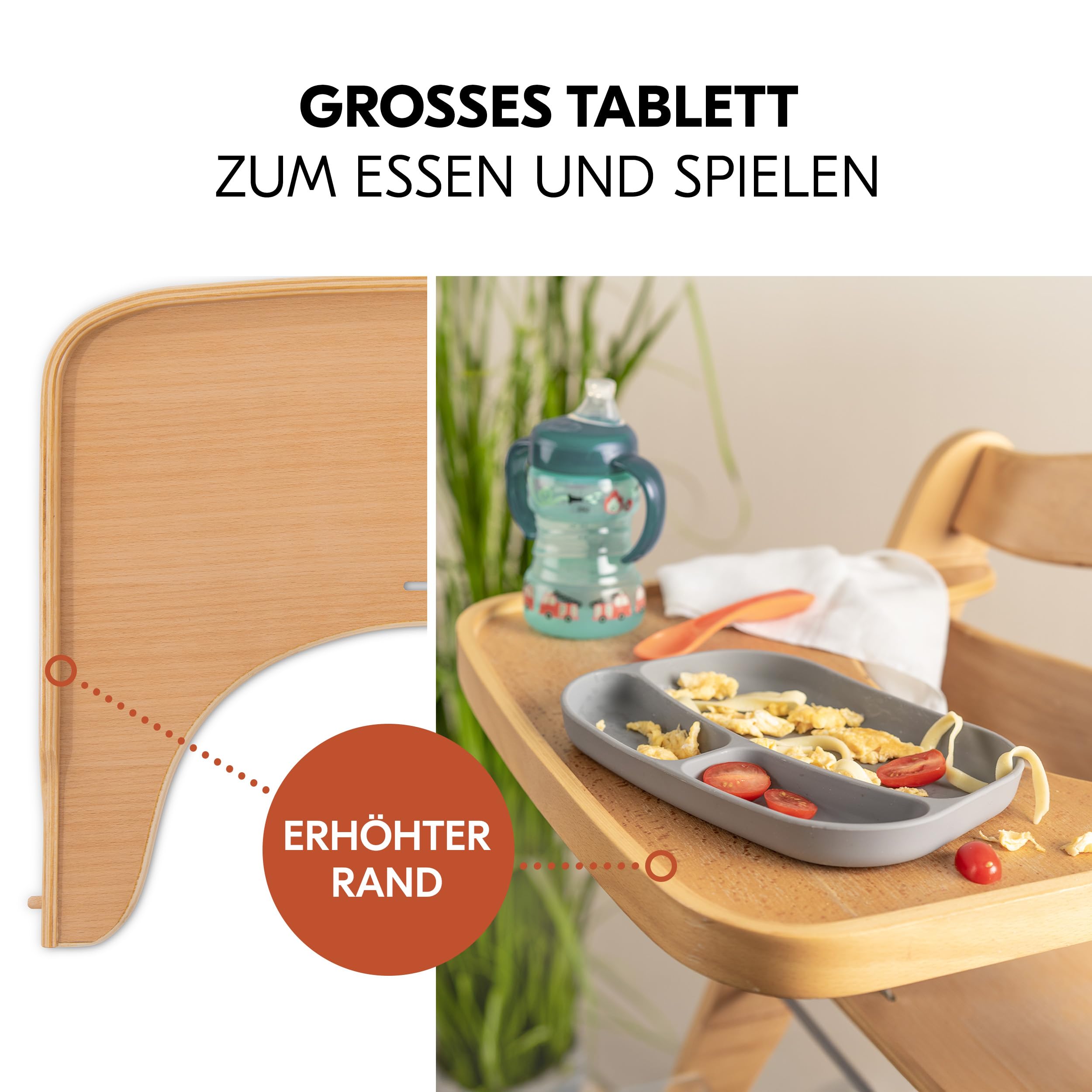 hauck Alpha Move Hochstuhl Newborn Set mit Highchair Bouncer