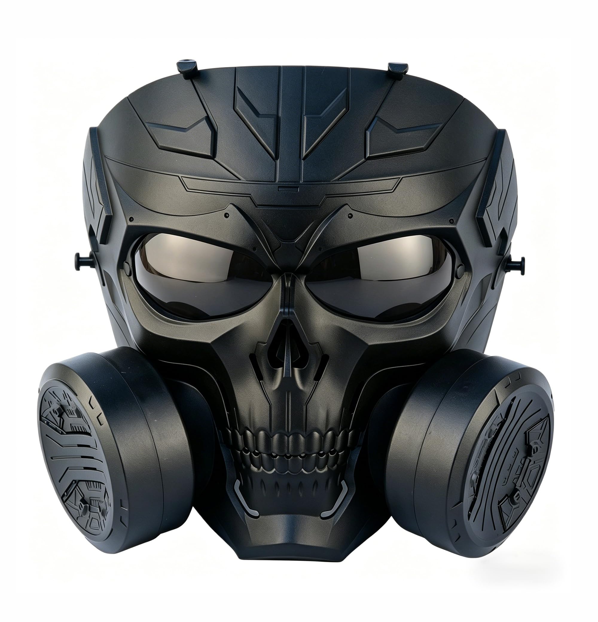 Masque Paintball Ventilé Masque de Protection Airsoft avec Double Ventilateur Turbo Noir