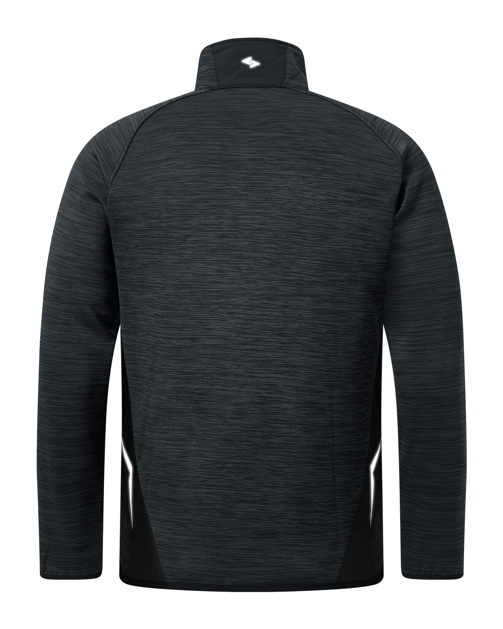 Scheibler Herren Leichte Sportjacke Stehkragen Hooded Jacket Kapuzenjacke Männer Sweatjacke Warm Übergangsjacke Outdoor Arbeitsjacke für Wandern Laufen Freizeit