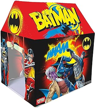 toymania amazing big size batman play tent house for kids. | very lightweight and easily foldable. | fully water proof. | perfect for indoor and outdoor. (Multi color)