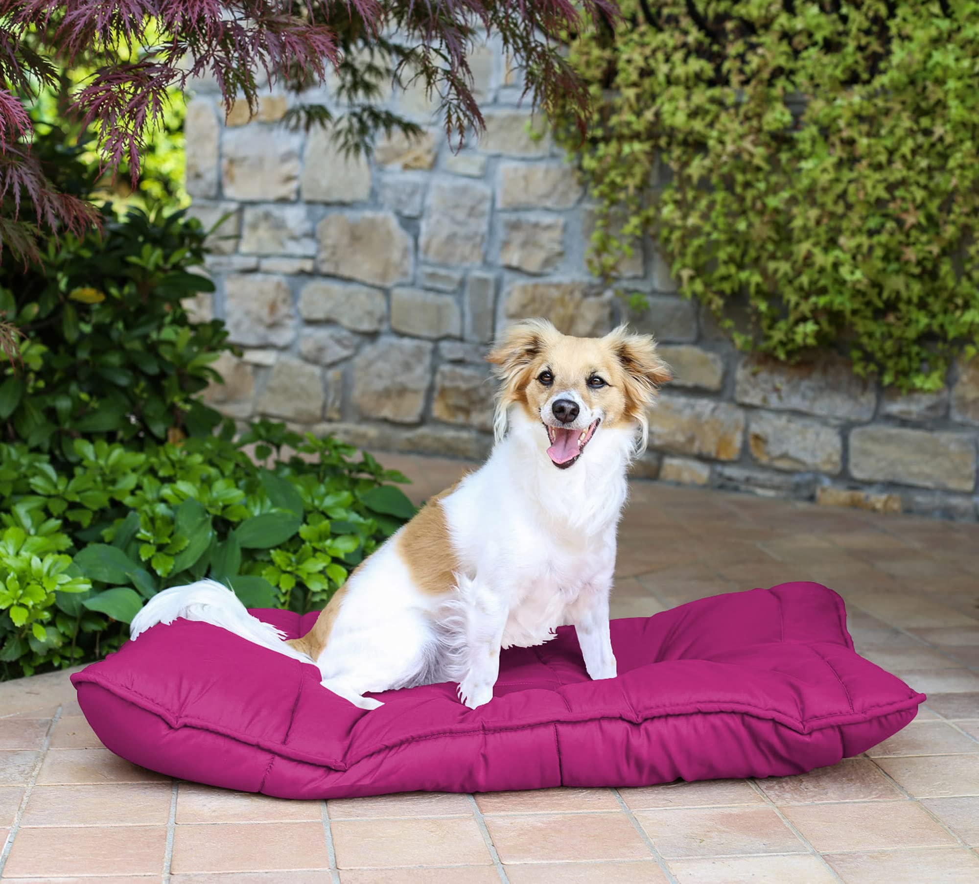 Cuscinone Per Cani Italian Bed Linen - Microfibra Morbida, 60x100 Cm, Blu Scuro - Foto 6