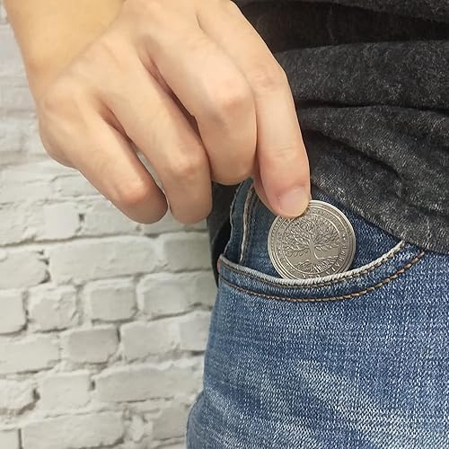 Miniatura 6 de Memento Mori Memento Vivere Moneda Recordatorio Estoico Token Skull Challenge Coin