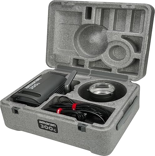 Miniatura 8 de Aputure Amaran 300c RGBWW A todo color 300W COB LED luz de video Bowen Mount, 26,580 lux 3.3 ft 2,500K a 7,500K CCT con ajuste GM , control de