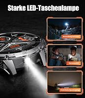 LIGE Katonai Smartwatch 1.75" AMOLED Kijelző, 110+ Sportmód, Pulzus/Alvásmonitor, IP68 Vízálló 6