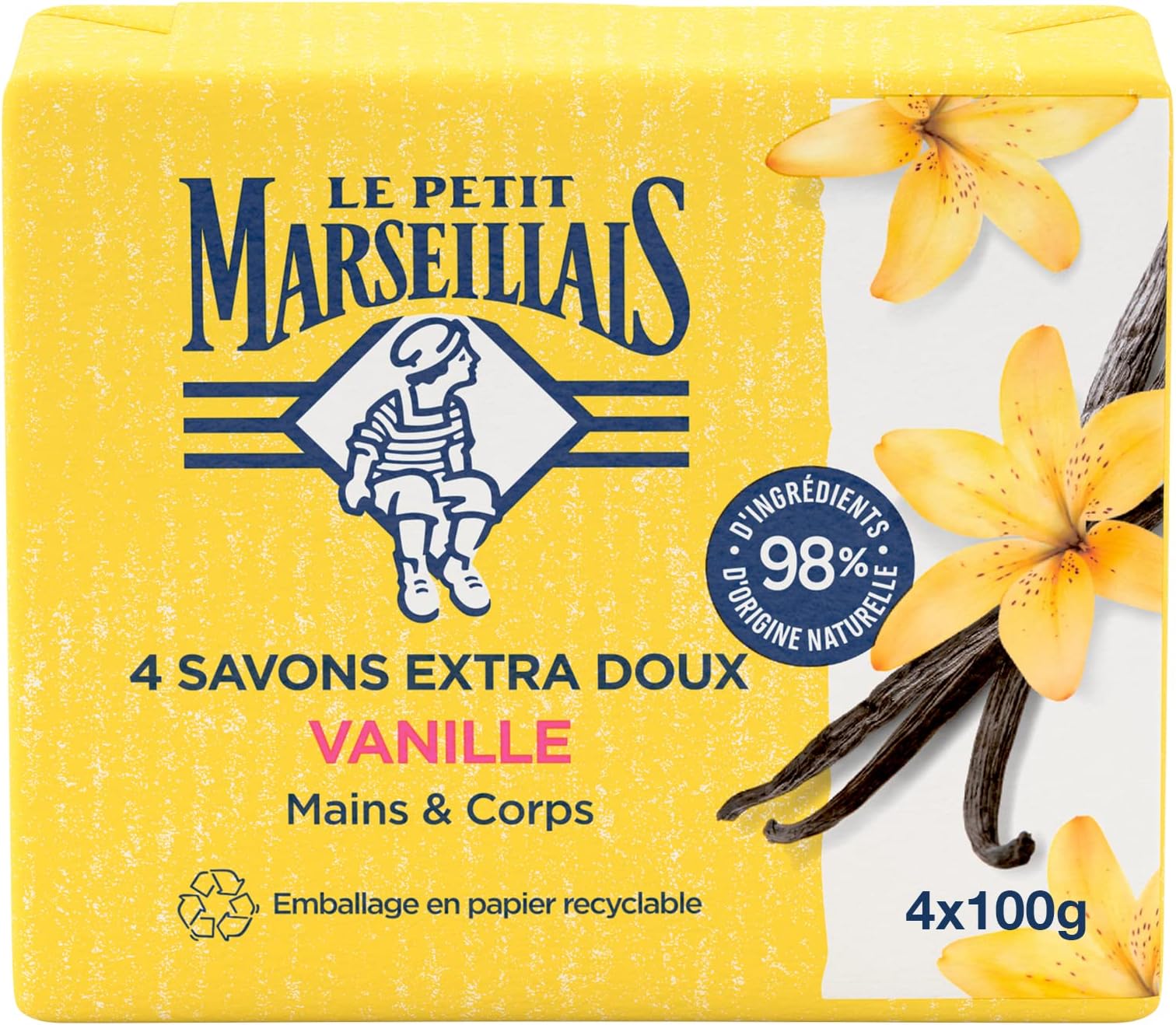 Extra Gentle Soap Vanilla 4 x 100g
