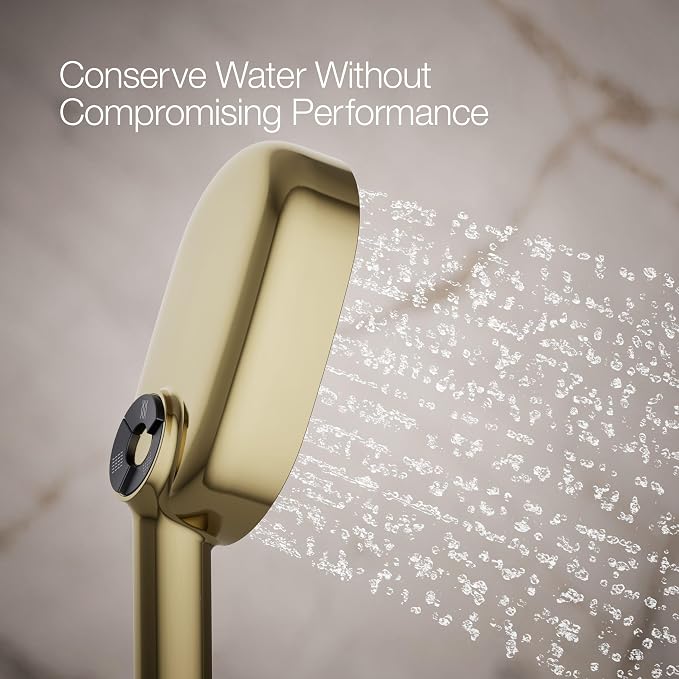 Regadera de mano Kohler Statement® Oblonga de tres funciones, 2,5 gpm, acabado Vibrant French Gold miniatura 5