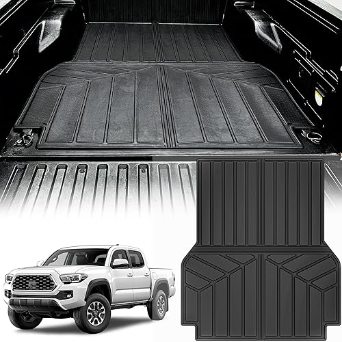 Autosaver88 Tapete para caja de camioneta Toyota Tacoma 2023-2005 de 5 pies, tripulacióncabina doble con cama corta de 4 puertas, forro para cama de