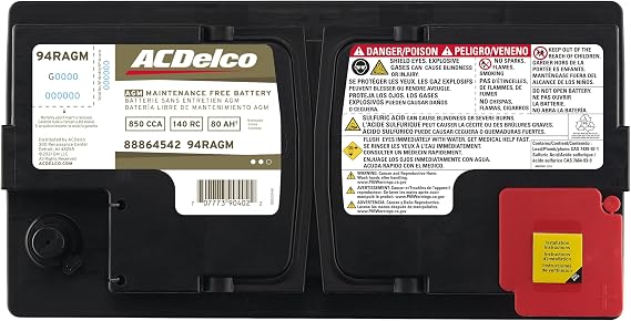 ACDelco Gold 94RAGM (88864542) AGM BCI Group 94R Battery