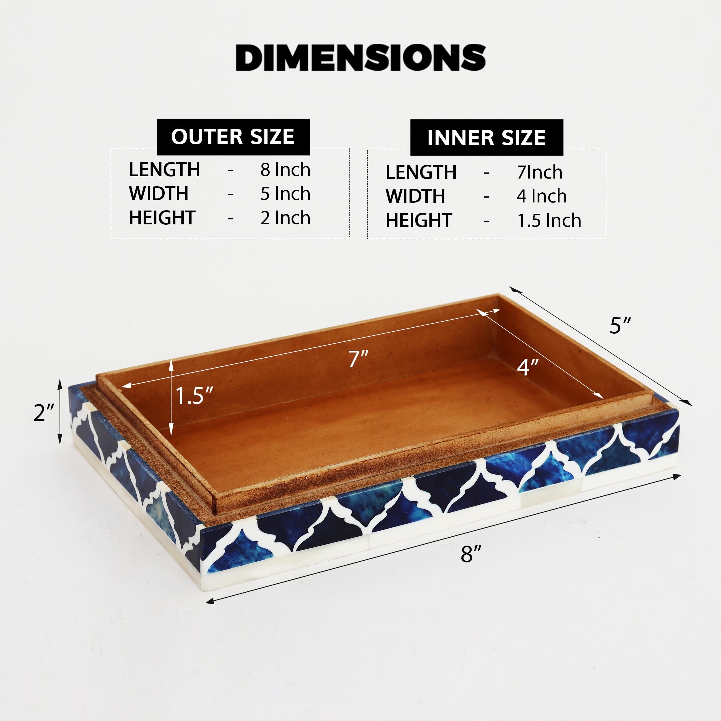 Handicrafts Home Decorative Storage Box with Lid for Home Coffee Table & Bookshelf, Keepsake & Memory Organizer - Image 3