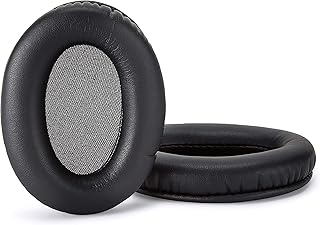 Premium Replacement ear pads compatible with Kingston HyperX Cloud 1 and HyperX Cloud 2 headphones (Black). Protein Leather | Soft High-Density Foam | Easy Installation