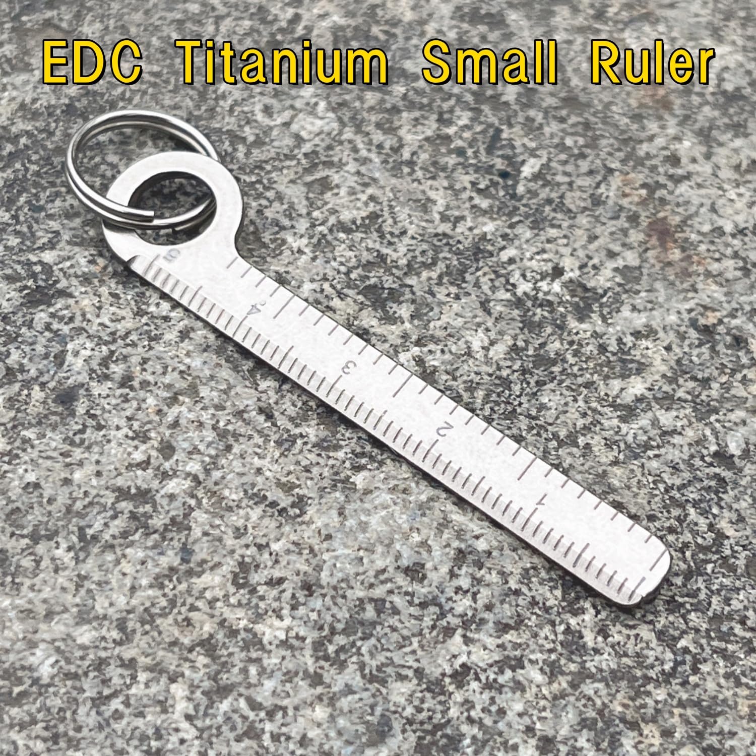 Amazon.co.jp: LXQQFUNチタン定規、ポータブルEDCマイクロ定規、軽量