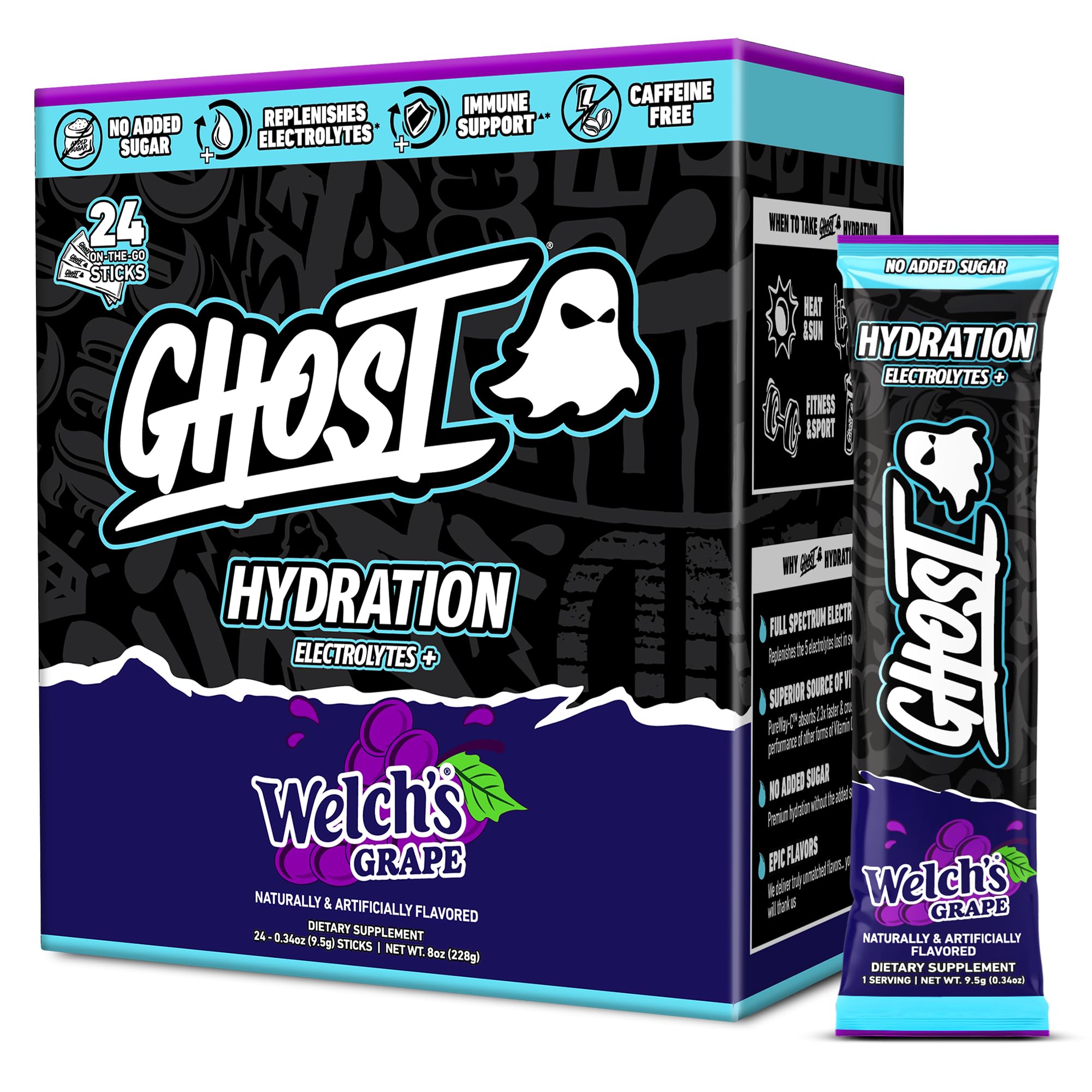 GHOST Hydration Tub, Electrolyte Powder, Sonic Cherry Limeade, 40 Servings — Amazon image 11