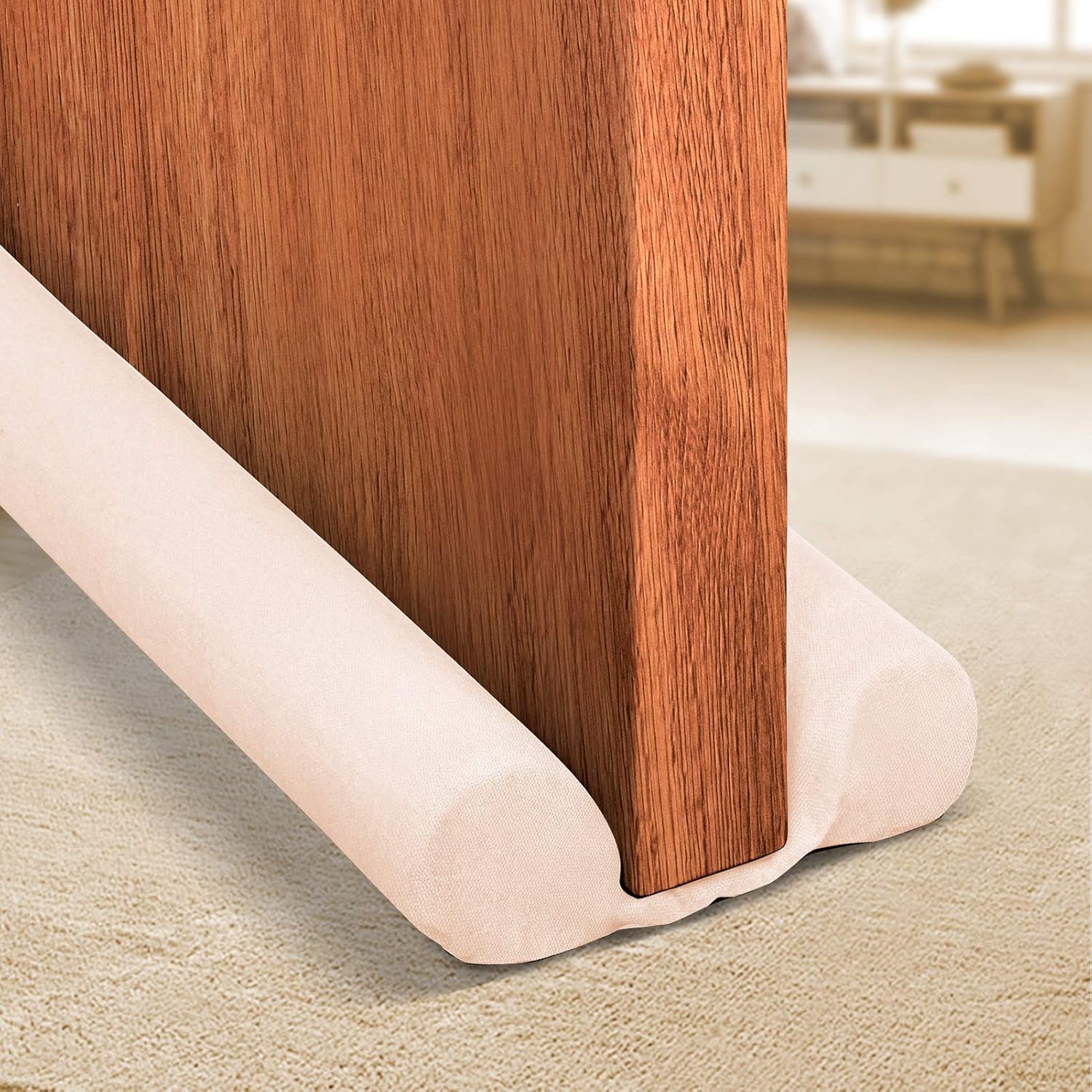 Holikme Twin Door Draft Stopper Weather Stripping Noise