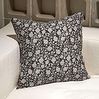 Vista 1 de DOMVITUS Fundas de almohada florales de 18 x 18 pulgadas, fundas de almohada para sofá, funda de almohada con estampado floral, fundas decorativas