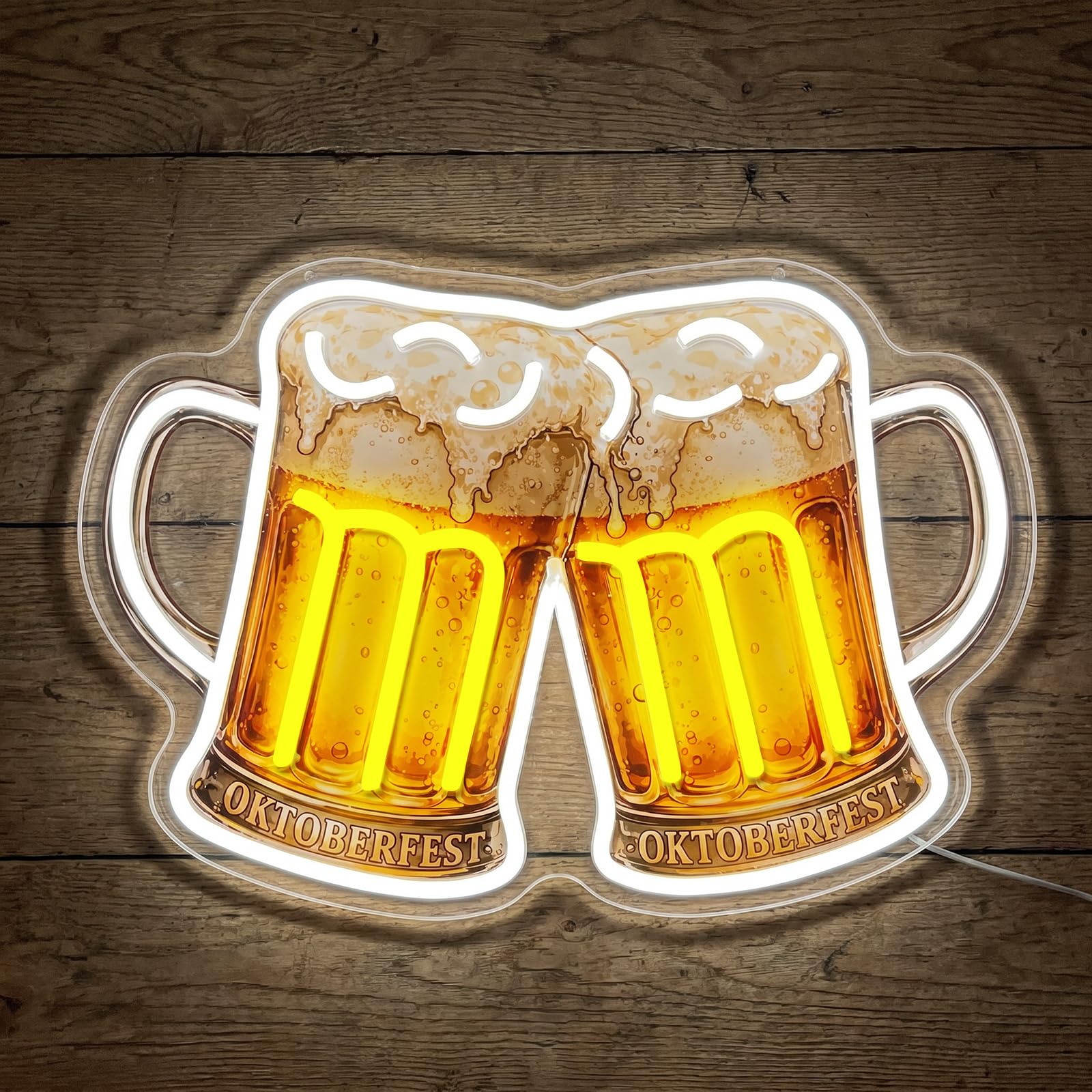 Retro piwo neonowa tabliczka OKTOBERFEST LED Sign do dekoracji