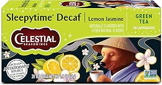 Celestial Seasonings Sleepytime Decaf Lemon Jasmine Green Tea Bags 20 Tea Bags