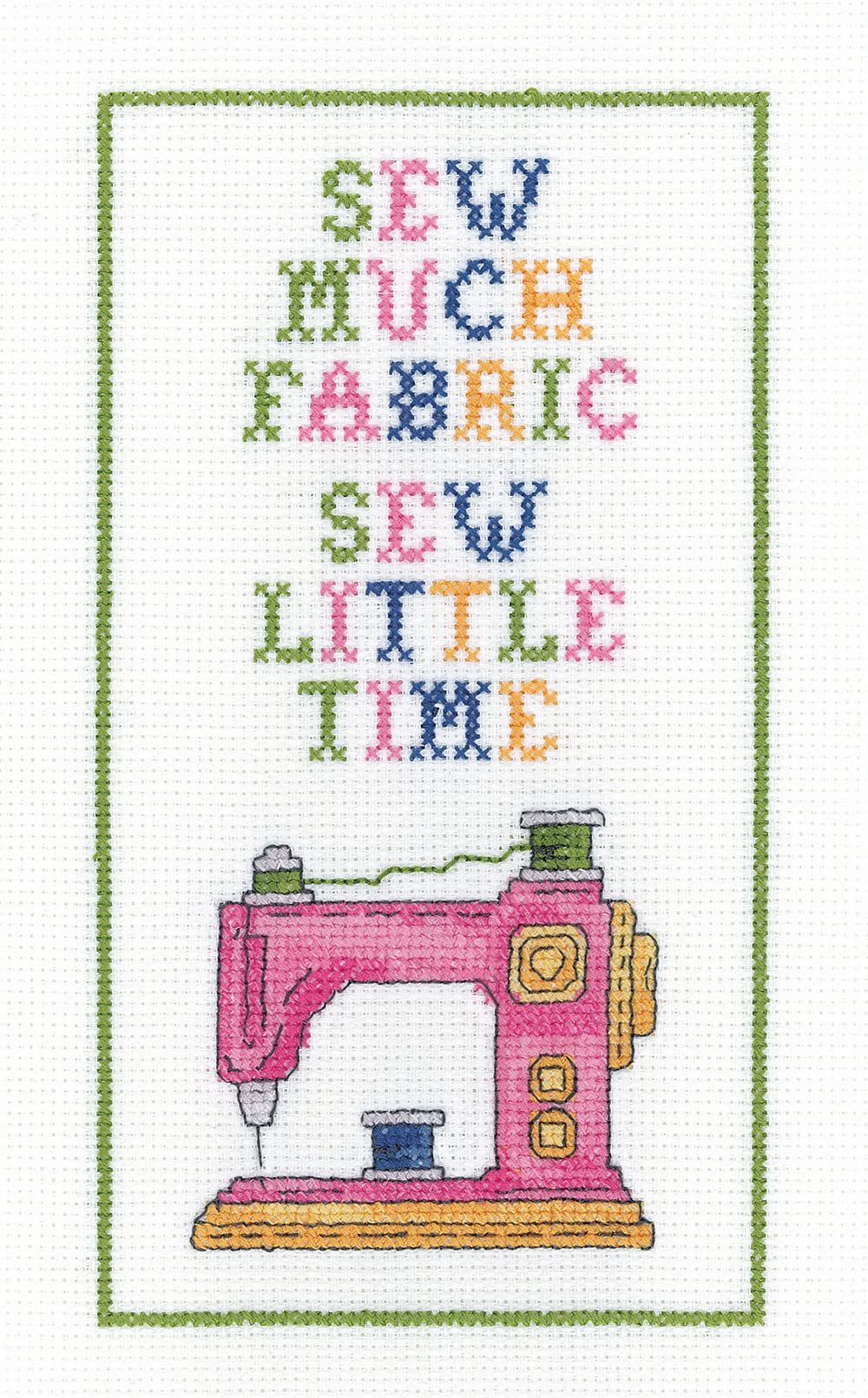 Heritage Crafts Red Cross Stitch Kit - Sew Much Fabric 11Cm