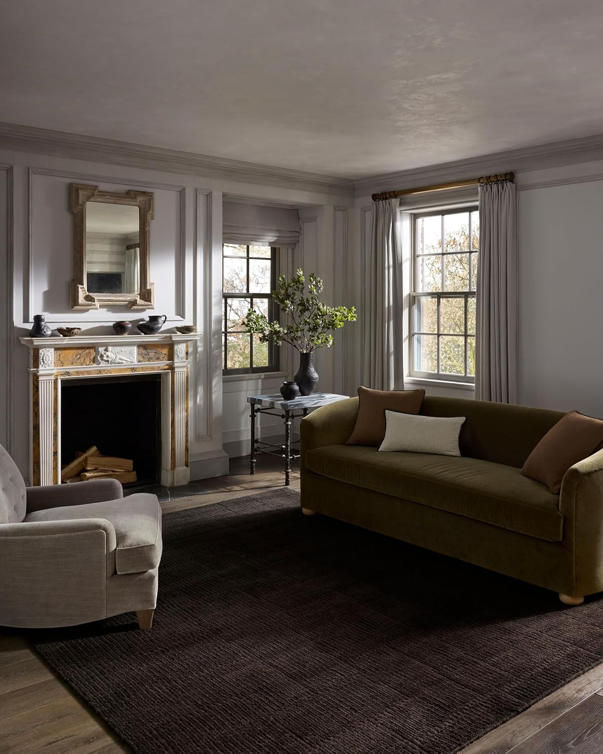 Loloi Jeremiah Brent Greenwich Collection GRN-01 Brown 2'-0" x 3'-0" Accent Rug Brown 2' x 3' (Rectangular)