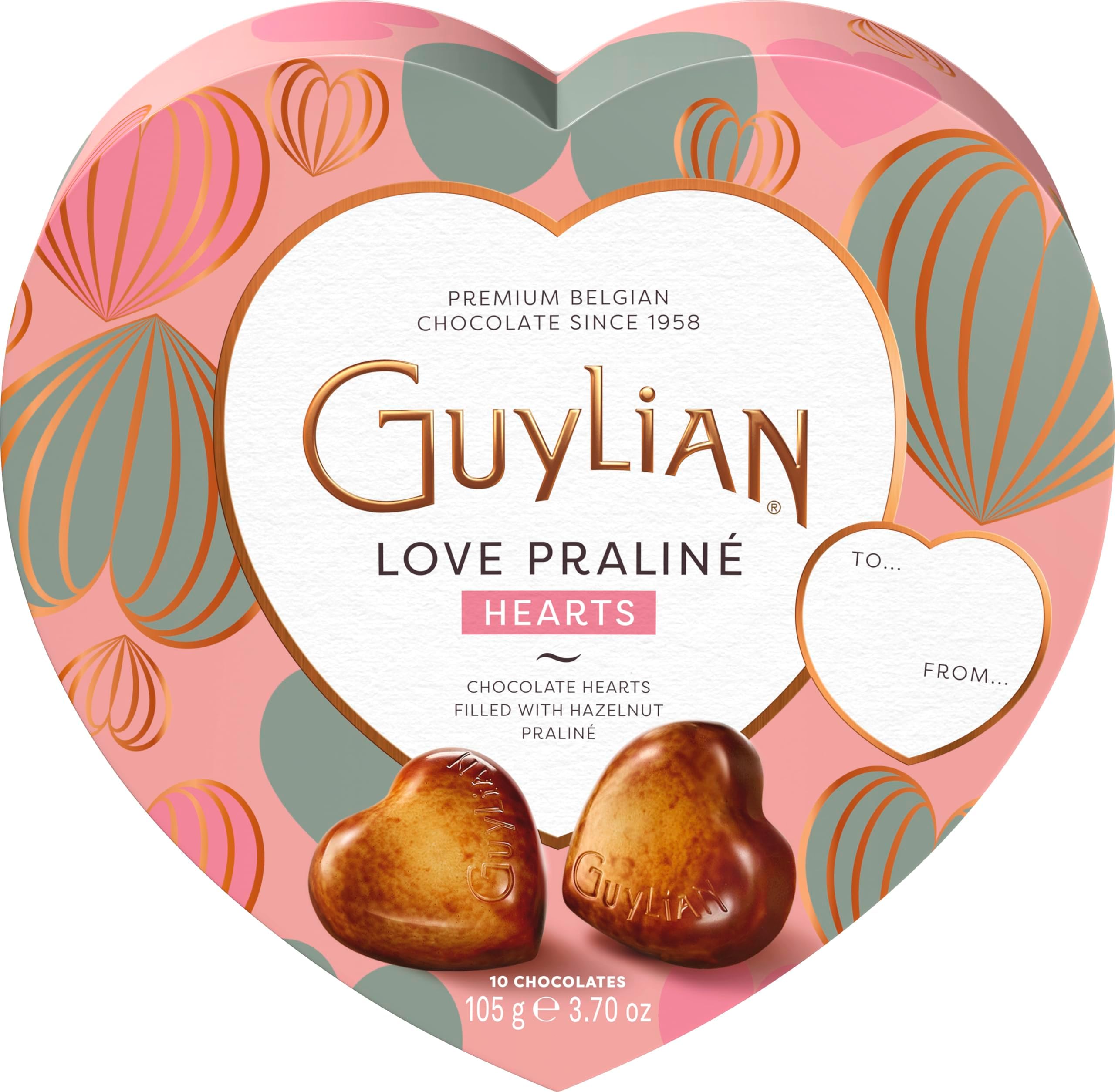 Guylian Chocolate Seashells Chocolates | Box of Chocolate Gifts | Heart Chocolates | Chocolate Dates | Chocolates Gift | Box of Chocolates Gift For Women Men | Valentines Gifts | 6x105g