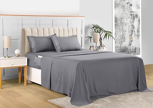 Miniatura 2 de Utopia Bedding Juego de sábanas California King, sábanas de lujo de microfibra suave de 4 piezas con bolsillos profundos - Fundas de almohada