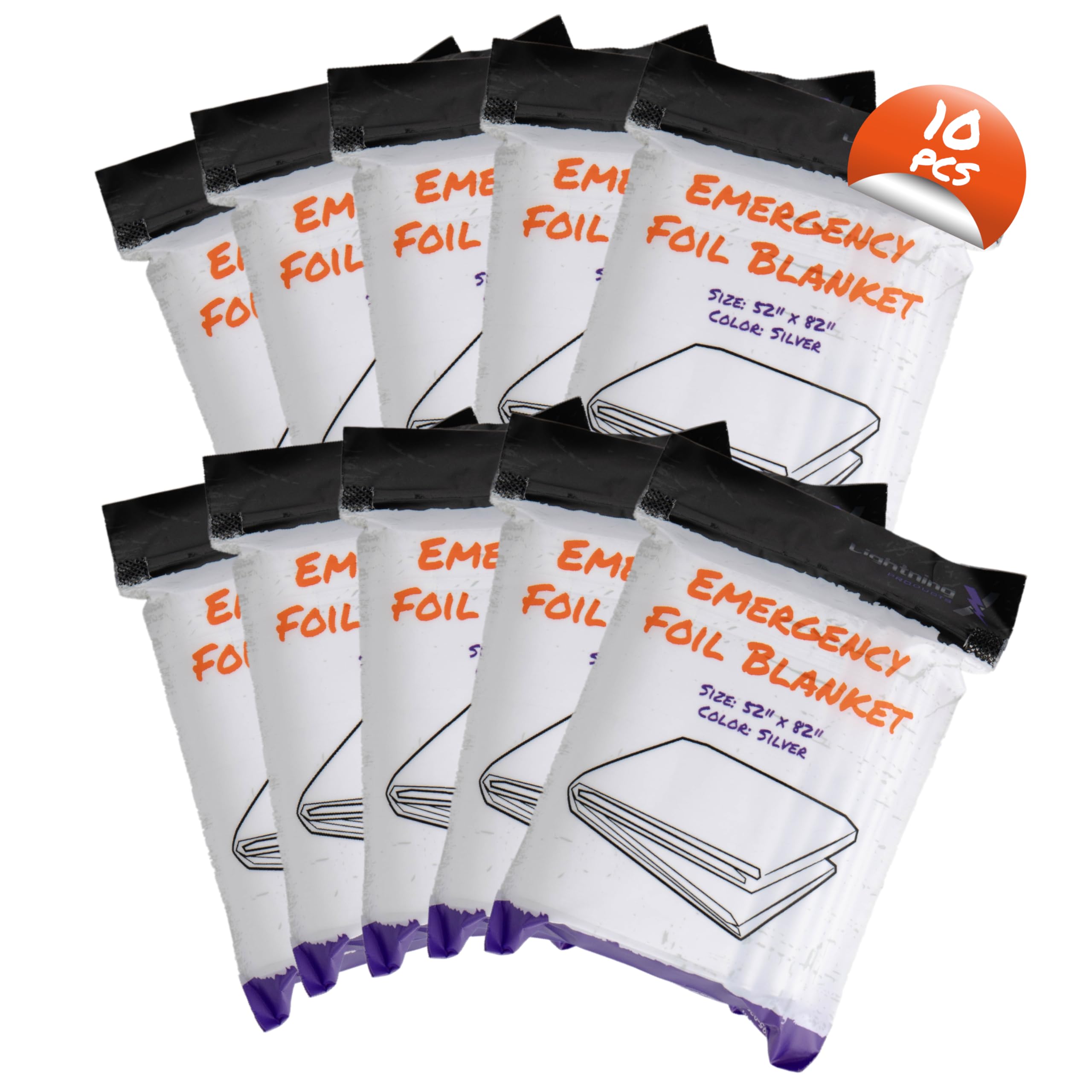 Amazon.com: Lightning X Silver Mylar Emergency Foil Rescue Blanket