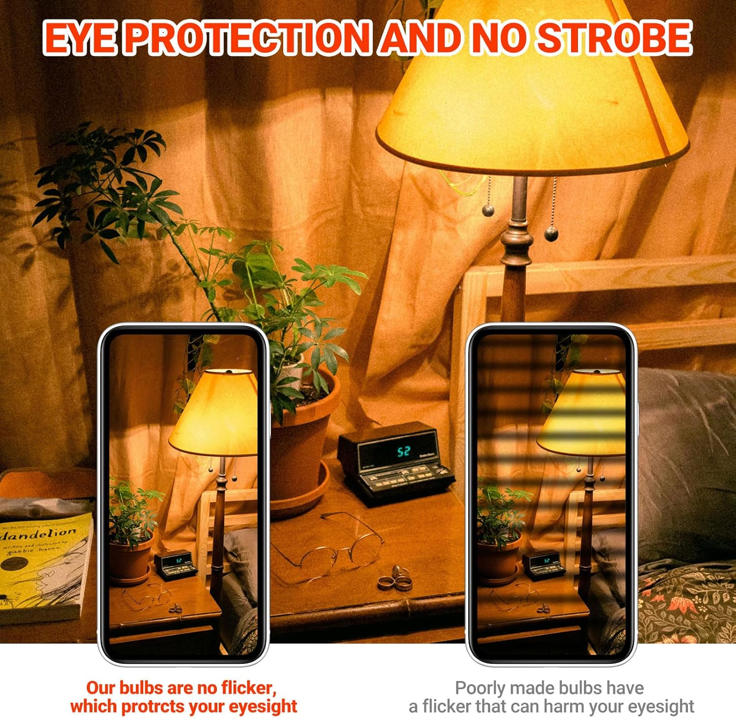G25 LED Globe Light Bulbs Dimmable,5.5W(60W Equivalent) 650LM, 2700K Soft Warm White Vintage Filament Bulbs Clear Glass Medium E26 Base,LED Edison Vanity Light Bulbs for Bathroom Makeup Mirror,6 Packs