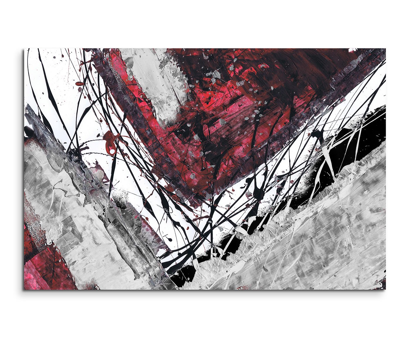 Tableau Toile Poivrons Rouges 80x60 Cm - Impression D'Art Décoration Murale - Fabriqué En Allemagne