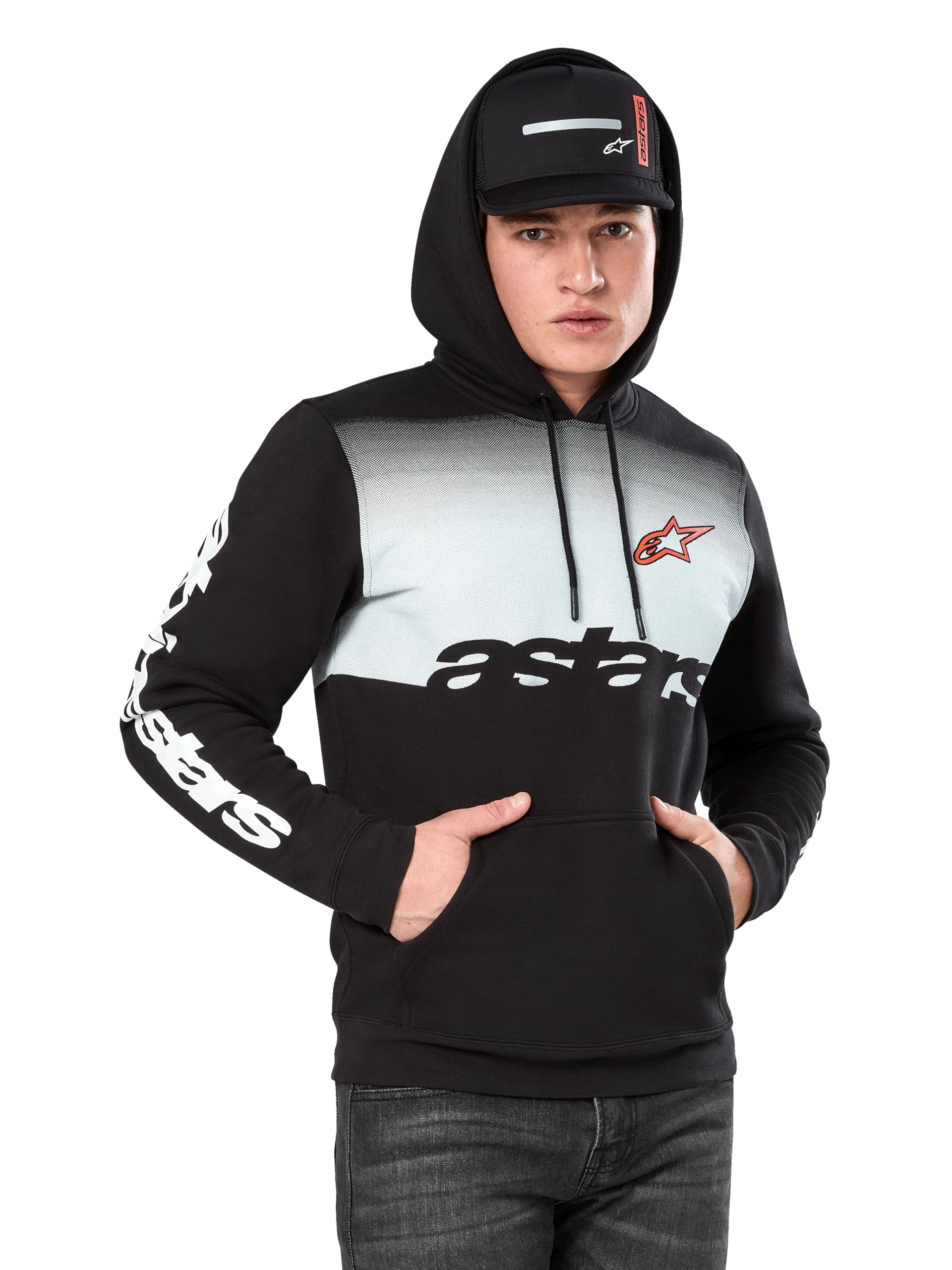 Alpinestars Men's Specter Hoodie Hooded Sweatshirt, Black, XL