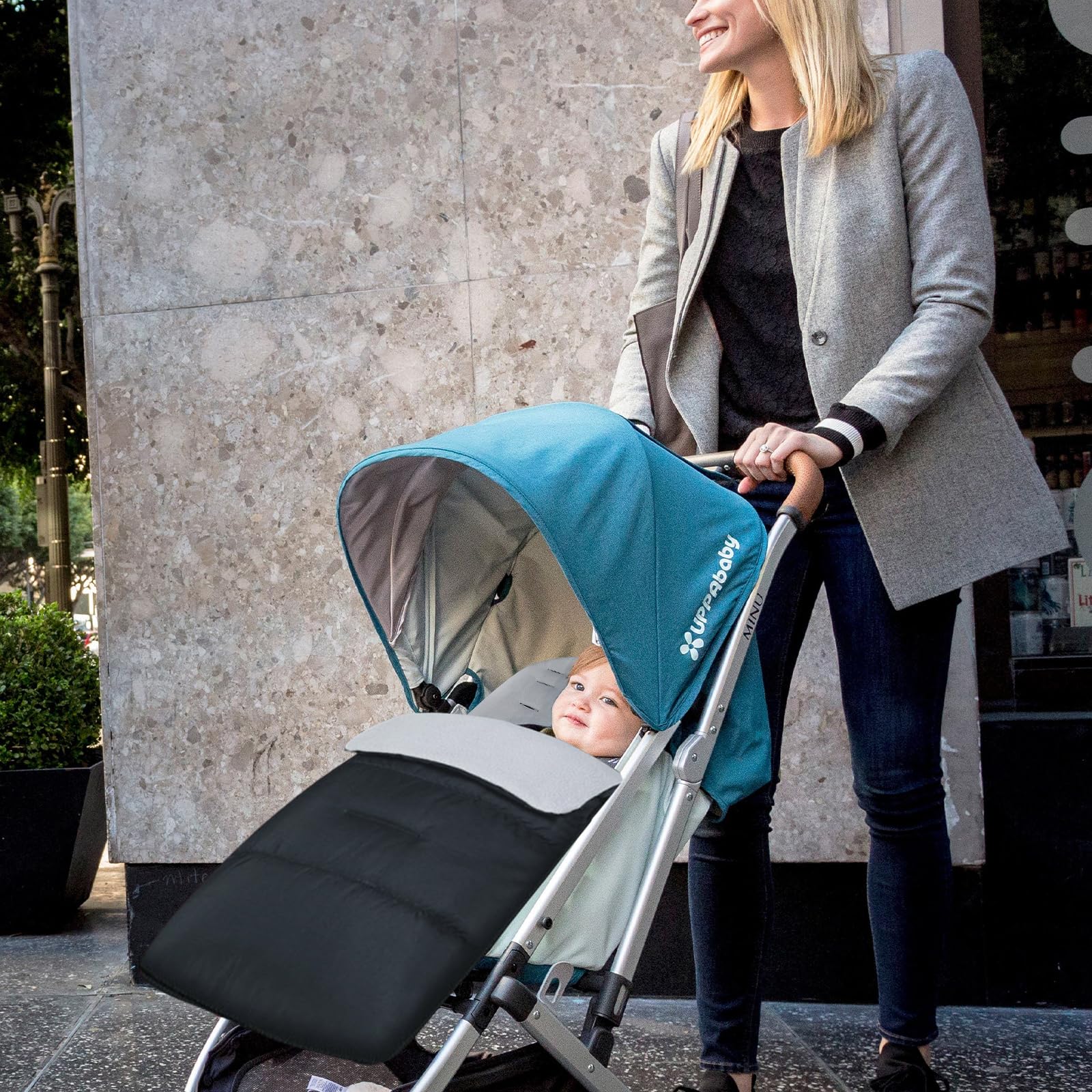 Chancelière Bébé Poussette Universelle, Sac de Couchage Bébé Poussette Hiver, 3 en 1 Chancelières pour Poussettes, Imperméable et Coupe-vent, Réglable pour Bébé de 0 à 36 mois (Gris)