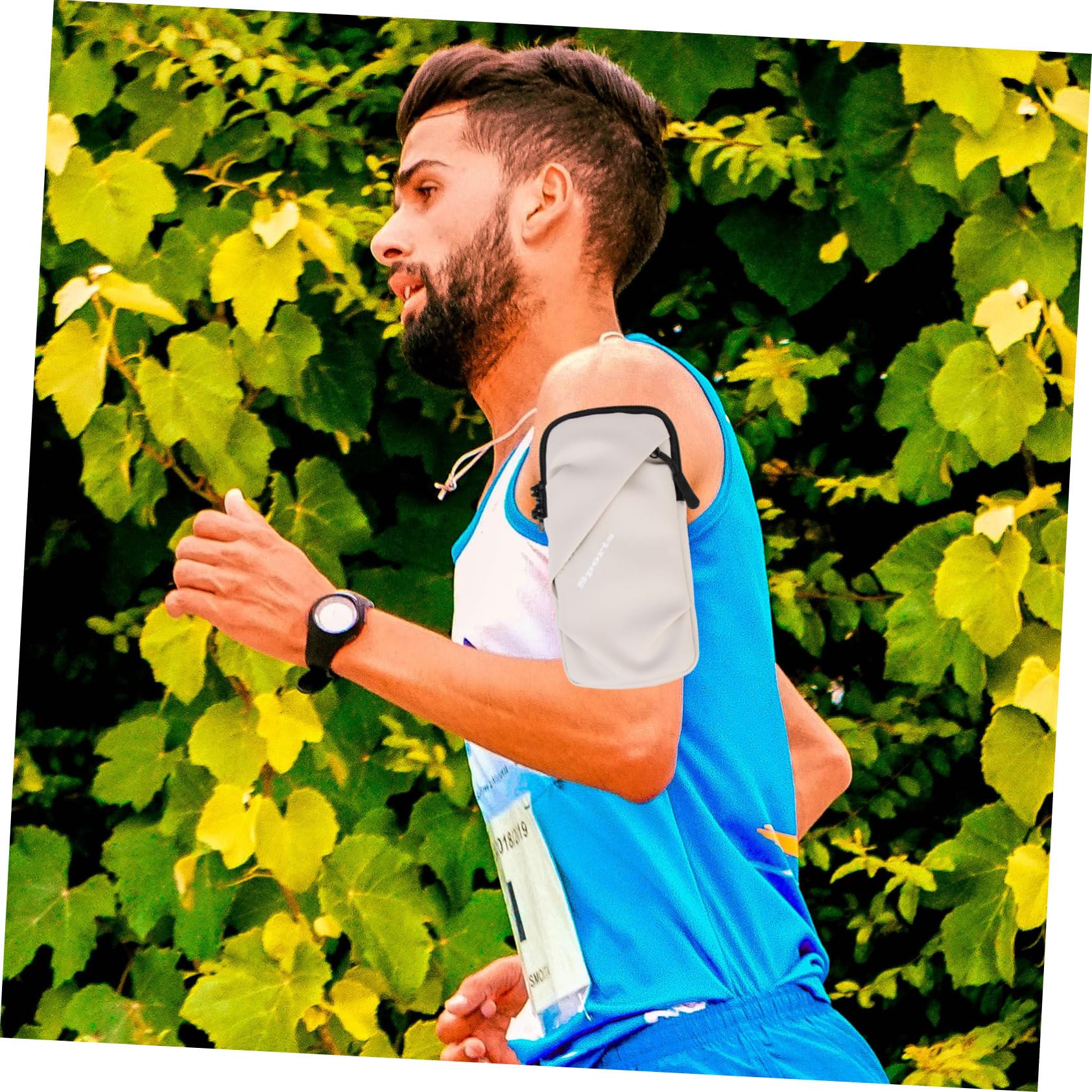 HEMOTON 4pezzi Borsa Porta Smartphone Da Braccio Per Corsa e Sport Custodia Per Telefono Adatta Per Jogging Ciclismo e Allenamento All Aperto
