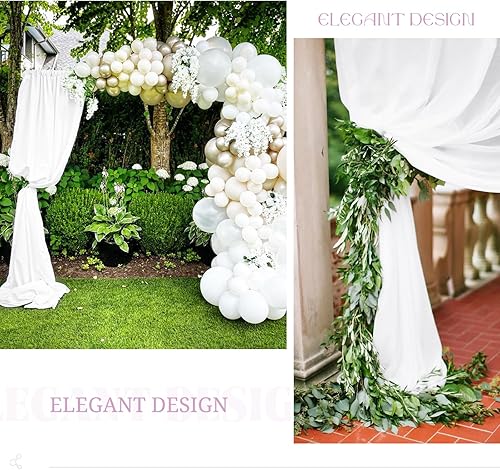 Miniatura 6 de 4 paneles de fondo blanco para fotografía de tela de poliéster de 5 x 10 pies, pantalla de fondo para estudio fotográfico, grabación de video,