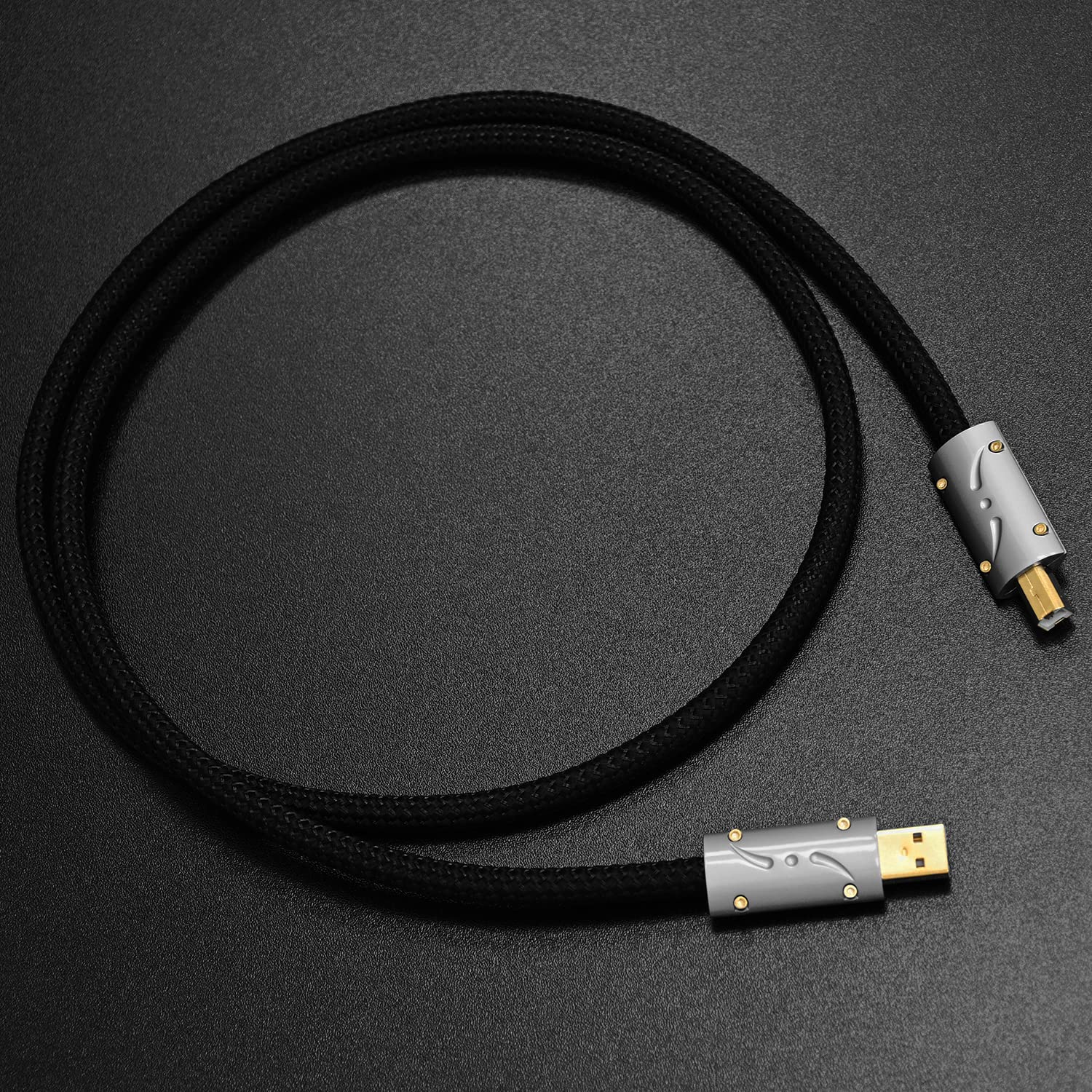 Viborg UC01 - Cavo USB in nylon intrecciato tipo A a tipo B, confezione da 1 4.9FT/1.5M