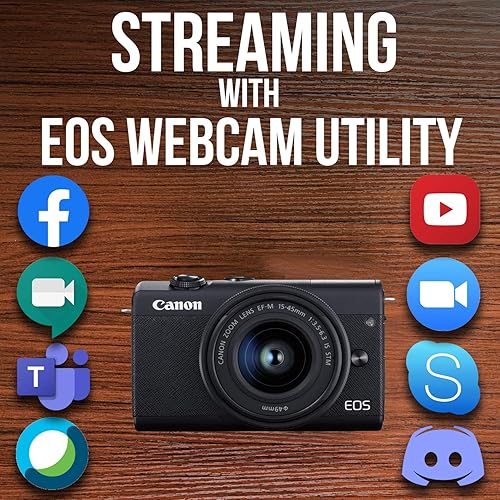 Miniatura 9 de Canon EOS M200 Cámara de vlogging digital compacta sin espejo con lente EF-M de 0591-1772in soporte de video vertical 4K panel táctil LCD de 30