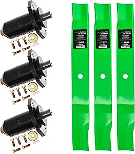 8TEN Spindle High Lift Blade Kit for Ariens Gravely 60 inch Cut Max Zoom 2560 Pro-Turn 260 460 59202600 59215400