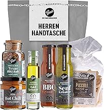 Gepp’s Feinkost Herrenhandtasche I Lustiges Männergeschenk gefüllt mit Delikatessen wie Grill- und BBQ-Saucen, Texas BBQ R...
