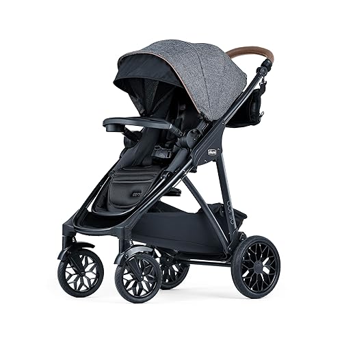 Chicco Corso Primo - Cochecito modular de plegado rápido con adaptador de asiento de coche para bebés, para recién nacidos y niños pequeños,