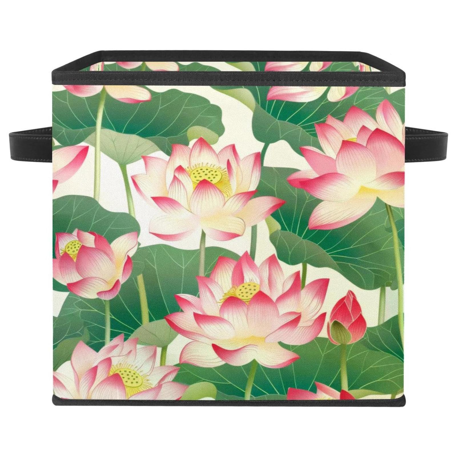 Boîte de rangement pour photos et vêtements grand cube tissu anti-poussière