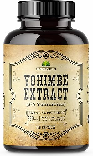 Suplementos Yohimbe para hombres 250 mg de extracto natural de corteza de yohimbe por porción Cápsulas dietéticas de salud para hombres para