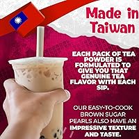 Vista 32 de Fusion Select Auténtico kit de té de burbujas extra rico (5 paquetes), bebida de té de burbujas, perlas de tapioca Boba, pajitas, sabores populares