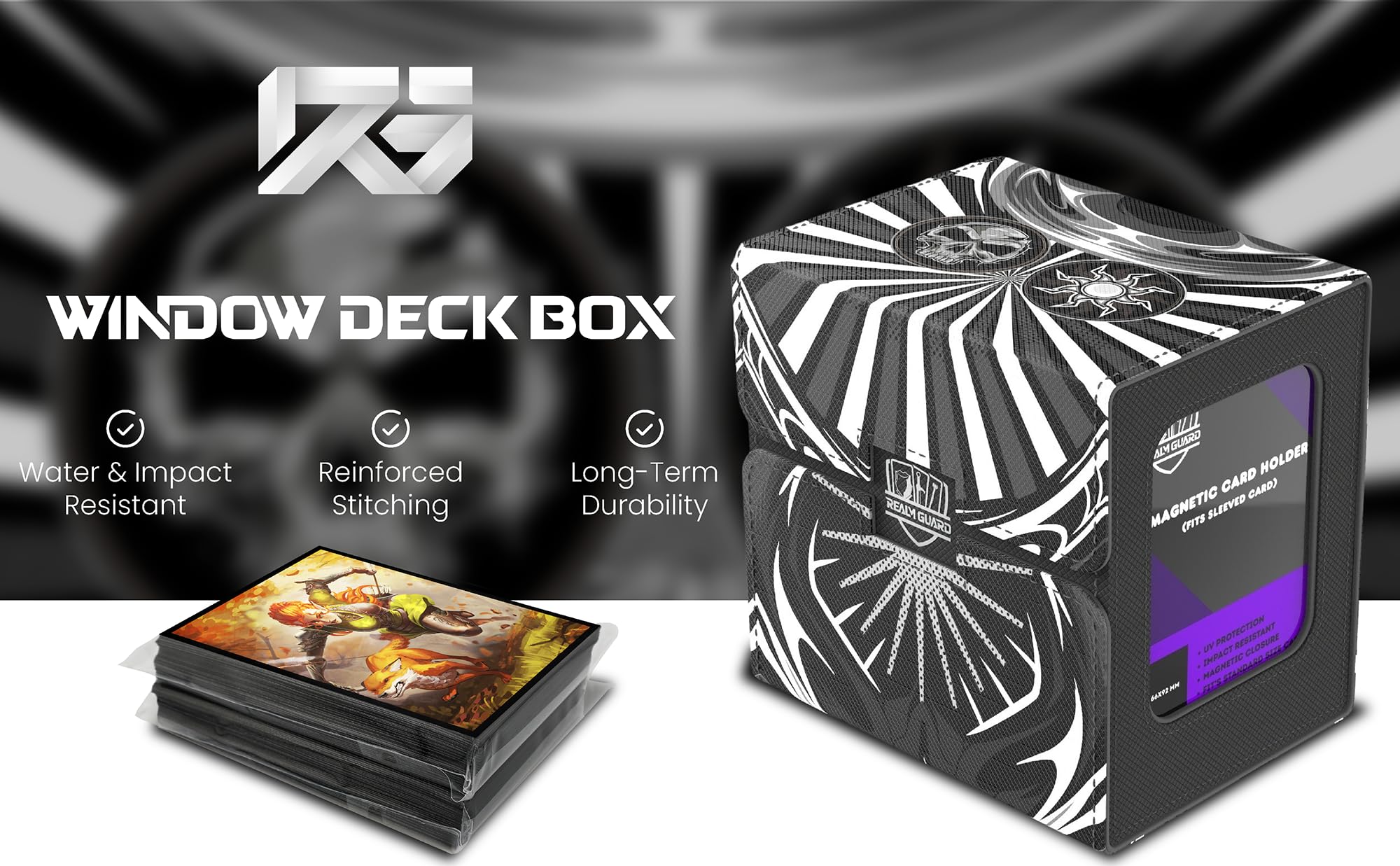 Amazon.com: Realm Guard TCG/MTG Commander 100+ Card Art Deck Box