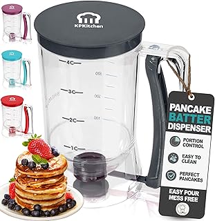 Pancake Batter Dispenser - Kitchen Must Have Tool for Perfect Pancakes, ...