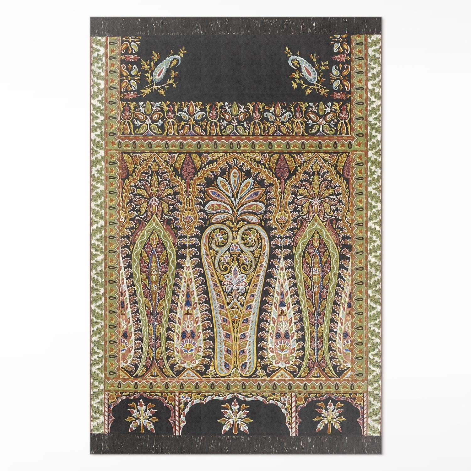 Tapis en vinyle anti-tache pour sol de cuisine entretien facile PVC rectangle 60x90