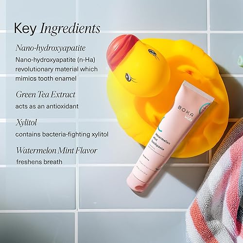 Miniatura 50 de Boka Pasta de dientes sin flúor Nano Hydroxiapatite Pasta de dientes - Sabor a crema de naranja, 4 onzas, 1 paquete fabricado en EE. UU