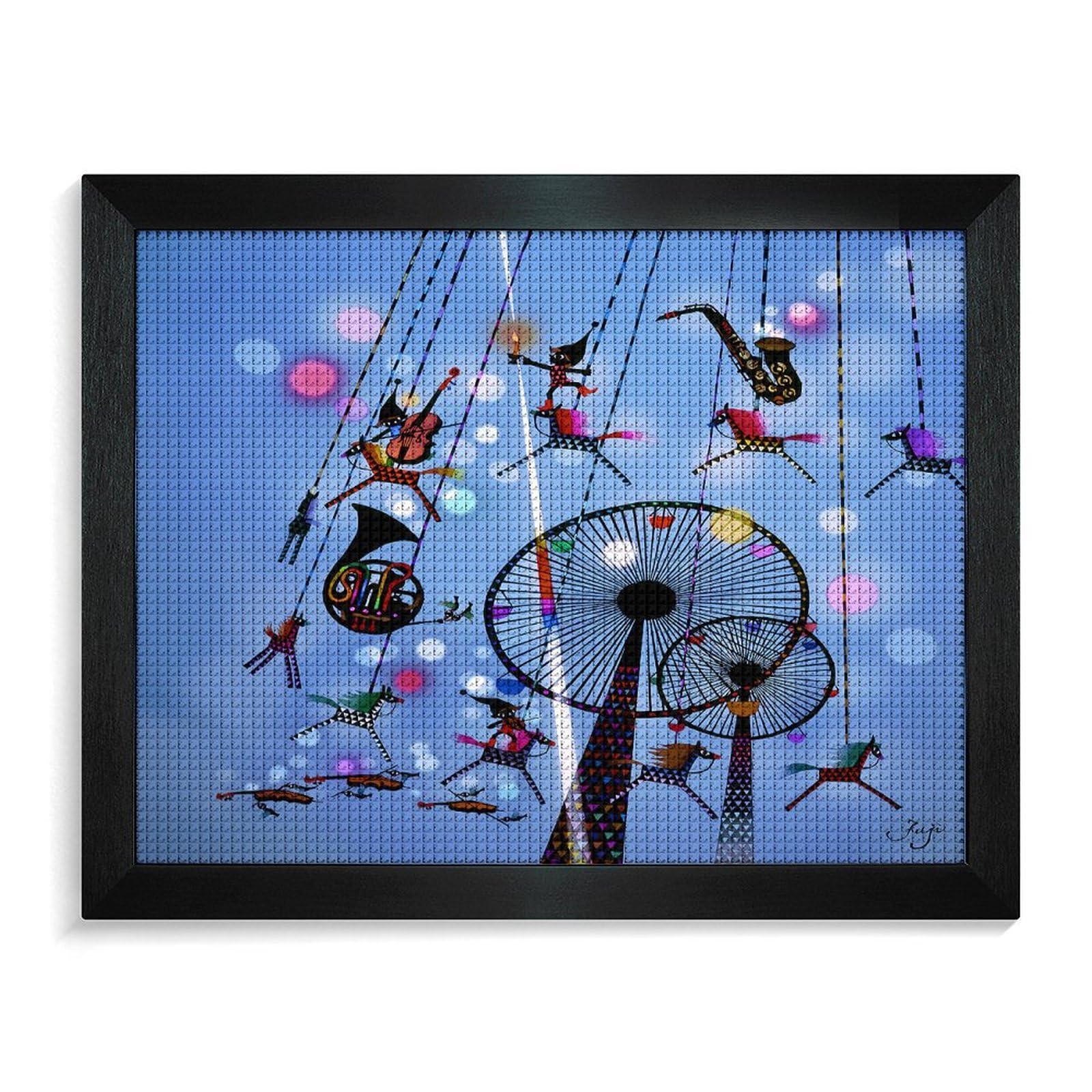 Amazon.co.jp: 藤城清治 メリーゴーランド ダイヤモンド画 5D