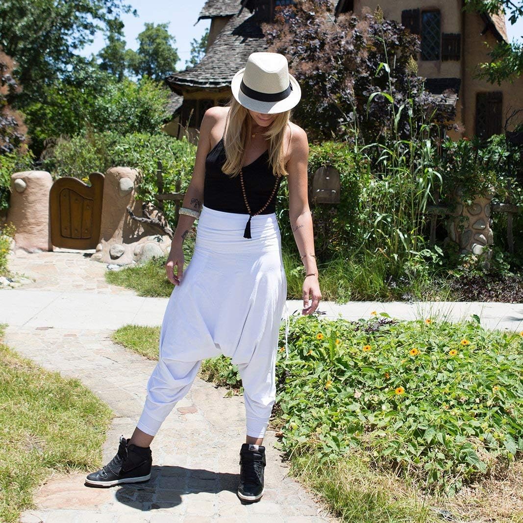 Buddha Pants San Fran Harem Pants - Women's Bamboo Boho Yoga & Beach Pants With Pockets