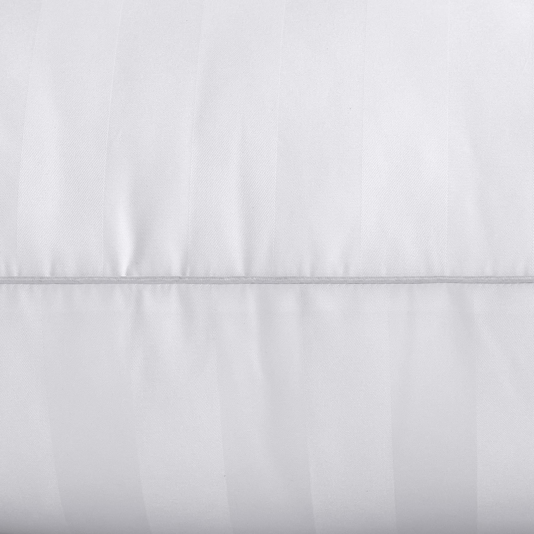 Kopfkissen 80x80 cm 2er Set Gestreifte Weich Kissen Ergonomisches Kopfkissen Nackenschmerzen Premium Hotellerie Kopfkissen Zierkissen Waschbar für Seitenschläfer Rückenschläfer Bauchschläfer