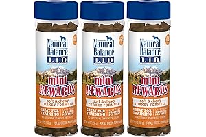 3-Pack Turkey Limited Ingredient Soft & Chewy Mini Rewards Dog Treats