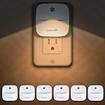 LuxLumin LED Night Lights Plug into Wall with Dusk-to-Dawn Sensor, Automatically Turn on and Off,Night Light for Kids,Bedroom,Bathroom,Stairs,Warm White, 6 Packs