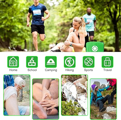 Vista 53 de Inicio Kit de primeros auxilios para automóvil Suministros de recarga para negocios 300 piezas Kits de emergencia urgente esencial para Workpalce