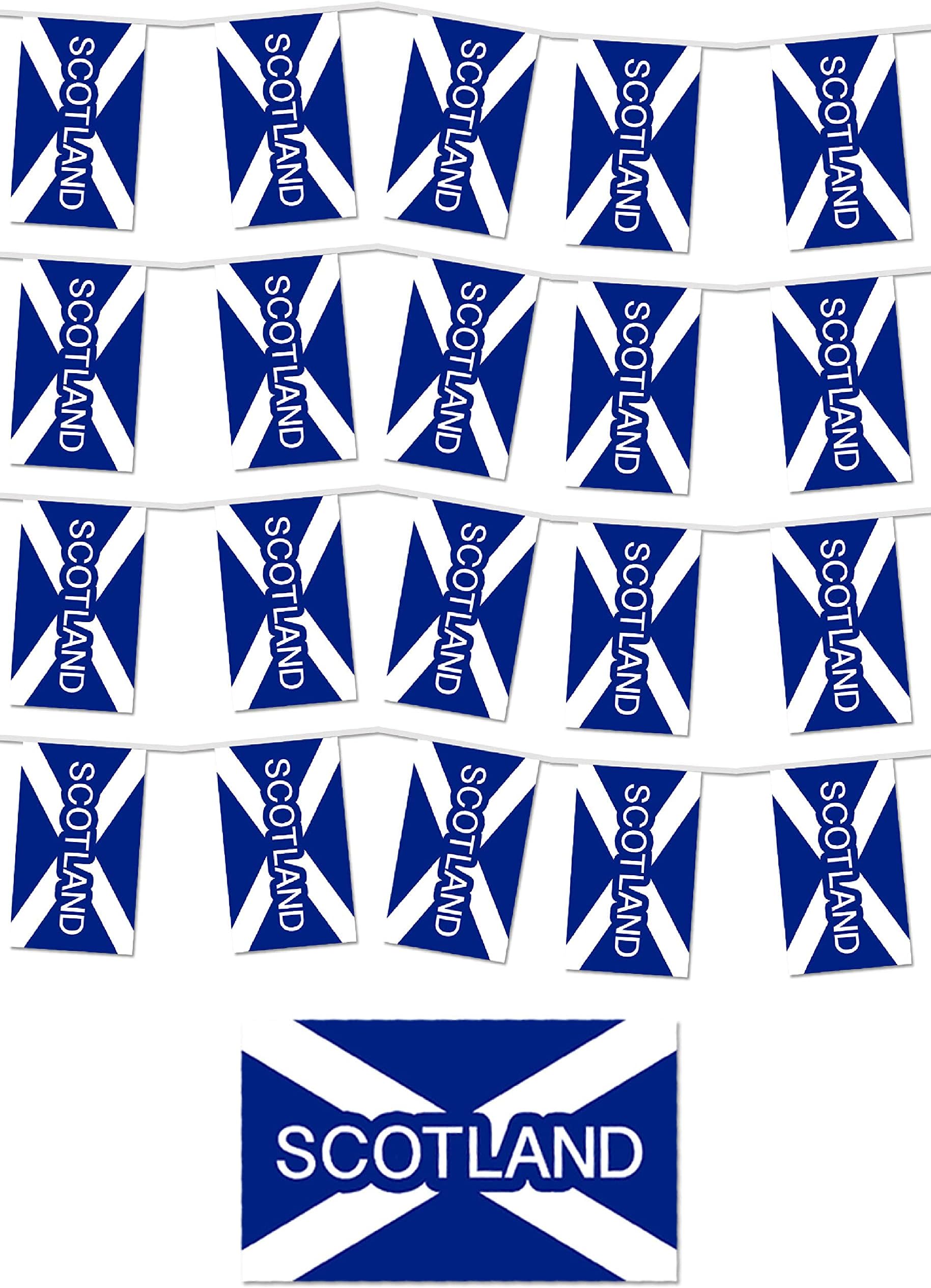 Scotland Party Bunting/Various Lengths (12m, Multi)
